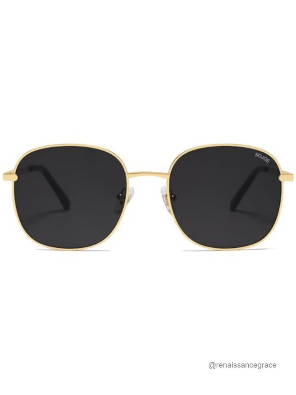 Square Sunglasses with Metal Frame UV400 Protection for Men Women